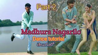 Madhura Nagarilo ||song ||dance tutorial || Pelli sandhadi || movie telugu ||step by step||