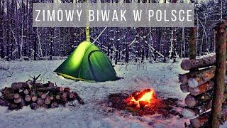 Śnieżny biwak solo | Leśna kuchnia | Lektura przy ognisku - NESSMUK