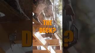 Built a deck in a day!?  #construction #bluecollar #contractor #standupcomedy #funny #shorts