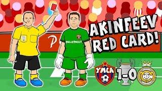 AKINFEEV RED CARD! Real Madrid lose to CSKA Moscow! 1-0!