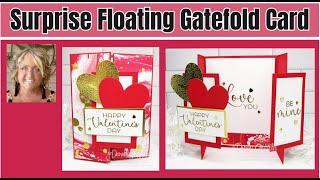  Surprise  Floating  Hinge  Gatefold  Card