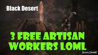 [Black Desert] 3 Free Artisan Workers in the Land of Morning Light!
