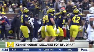 Michigan's Kenneth Grant Declares for NFL Draft