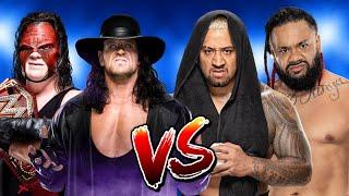 Kane & Undertaker vs. Solo Sikoa & Jacob Fatu - WWE Friday Night Smackdown 2024 Main Event