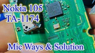 Nokia 105 TA -1174 Mic Solution | Nokia 105 Mic jumper | Nokia TA-1174 mic ways | Mobile tricks