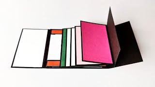 WATERFALL CARD TUTORIAL | SLIDER CARD | UNIQUE SCRAPBOOK IDEAS
