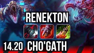 RENEKTON vs CHO'GATH (TOP) | 7/1/4 | KR Master | 14.20