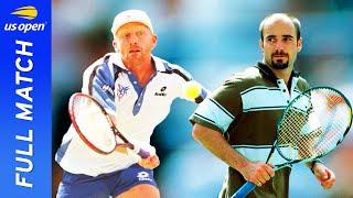 Andre Aggasi vs Boris Becker Full Match | 1995 US Open Semifinal