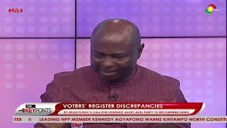 Sammy Gyamfi Clashed With EC Rep. Over Voters’ Register On #TheKeyPoints