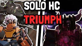 SOLO HARDCORE TRIUMPH WITH BRAWLER AND REWORKED PURSUIT | Roblox Tower Defense Simulator TDS