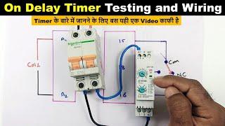 Learn how to check and connect the timer with Electrical circuit@ElectricalTechnician