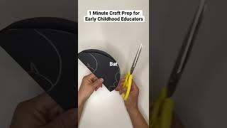 How to cut out a bat shape really quick #halloween #halloweendecoration #classroomdecoration