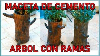 ÁRBOL CON RAMAS ( Maceta de cemento) JLBRO.ARTS