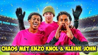 CHAOS MET ENZO KNOL & KLEINE JOHN. KLEEDKAMER GEHEIMEN MET ILSE. ROY AK NEEMT CAM MEE HET VELD IN.