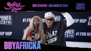 Bbyafricka Interview At Rolling Loud With Power 106 & B-Nyce