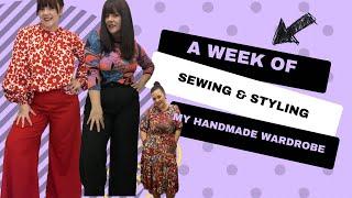 A week of sewing and styling my handmade wardrobe | Sew Brum 2024 | sewing makes