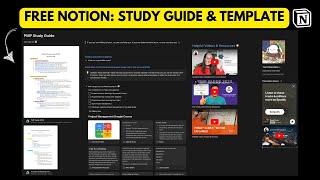 PMP Study Guide Notion Template | Complete Learning Resource with Videos & Documents