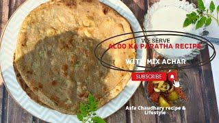 how to make Aloo Ka paratha / potato paratha recipe 