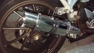 Honda VFR 800 (rc79) with Delkevic 200mm