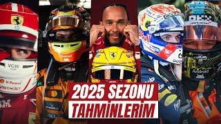 F1 2025 Sezonu TAHMİNLERİM