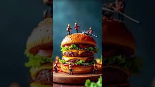 making burger set!!