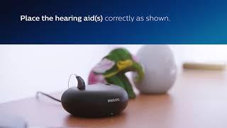 How to charge your Philips HearLink MiniRite T R hearing aids