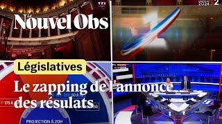 Législatives : comment les chaînes télé ont annoncé les résultats du second tour