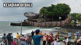 kejadian di bali.!muncul ular besar melingkari pure wisatawan heboh