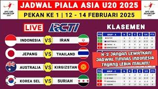 Jadwal Piala Asia U20 2025 - Timnas Indonesia vs Iran - Klasemen Piala Asia U20 2025 - Timnas u20