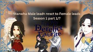 manhwa male leads react to female leads season 1 part 1/5 *READ THE DESC PLEASE*