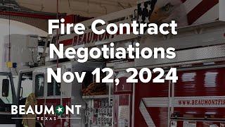 Fire Contract Negotiations Nov 12, 2024