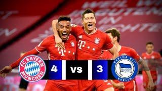 Bayern Munich vs Hertha Berlin | 4 - 3  | Extended Highlights And Goals | 1080p  2020 |