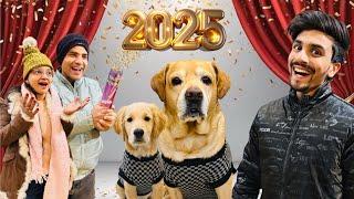 Happy New Year 2025 | Leo & Reo First time in Snow | Anant Rastogi