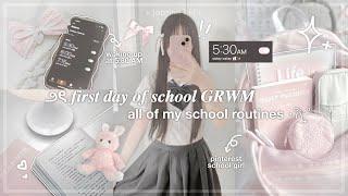 GRWM first day of school [sophomore]  | morning, after school, night routine | jorginakei