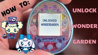 How To Unlock Wonder Garden! | TAMAGOTCHI ON WONDER GARDEN