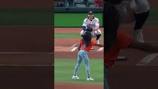 No one could throw out the first pitch like Simone Biles  #Shorts