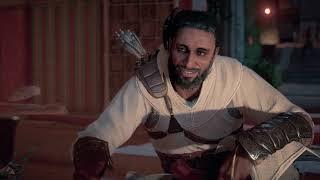 Assassin's Creed: Origins - The Scarab's Lies: Taharqa "Are You Unwell?" Drugs Bayek Dinner Cutscene