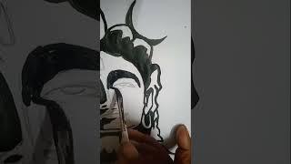 short painting adiyogi#short#shorts