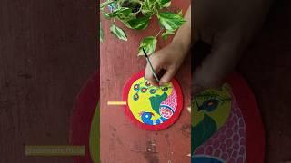 Peacock  painting ll wall hanging ideas  #artandcraft #creative #handmade #aditi #wallhanging