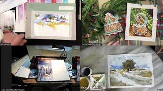 Holiday Paint Along: BAs Carrie Roets-Waller, Rajat Bandopadhyay, Prafull Hudekar & Rick Anderson