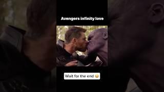 THOR KISSES THANOS?!  #comedy #funny #lol #ironman #marvel #avengers #thor