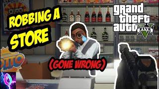 Robbing A Store In GTA Online Be Like... #shorts #gta #gtav