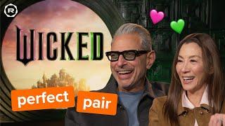 Jeff Goldblum and Michelle Yeoh Having the Best Time at the Wicked Interview