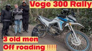 3 old men off-road riding! Looking for legal tracks around Manchester. Voge 300 rally