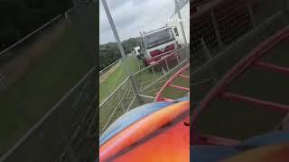 Wanna see the full video? #shorts #funfair #foryou #fyp #rollercoaster #leeds #themepark #travel