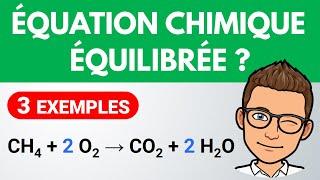 Équilibrer une équation chimique ?  Exercice facile | Collège | Physique Chimie