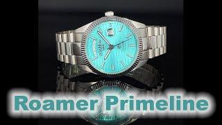 Roamer Primeline Daydate / Tiffany Blue Karóra