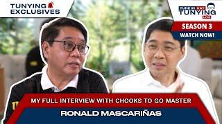 TUNE IN KAY TUNYING LIVE | My full interview with Chooks to Go master Ronald Mascariñas