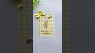 Easy & Aesthetic DIY card  #aestheticdiy #tulips #cardmaking #easycraft #diy #ideas #forkids