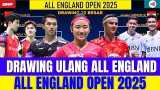 GINTING MUNDUR, DRAW TERBARU RESMI‼️Full Drawing Resmi All England Open 2025.